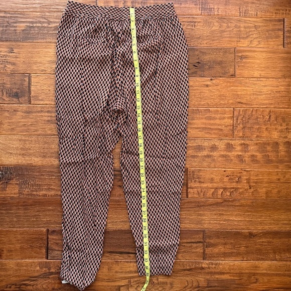 Anthropologie Ett Twa Geometric Ruffled Geometric Print Jogger Pants, Size Small - Picture 9 of 11